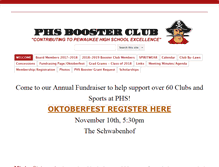 Tablet Screenshot of pewaukeeboosterclub.com